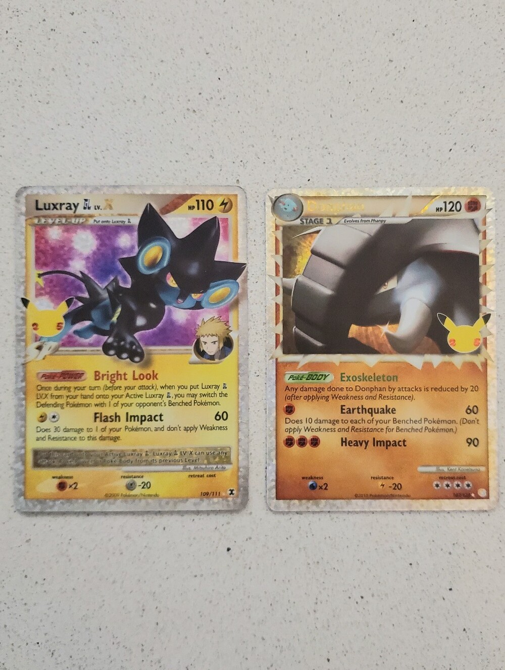 Pokemon Cards — Yellow, Black, Purple